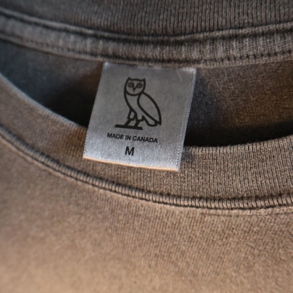 OVO October’s Very Own Long Sleeve Tee Washed Black - Picture 4 of 4